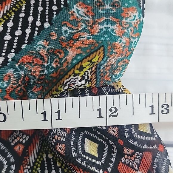 Sweet Storm midi dress multi pattern chevron print Women's Size S - Picture 11 of 12